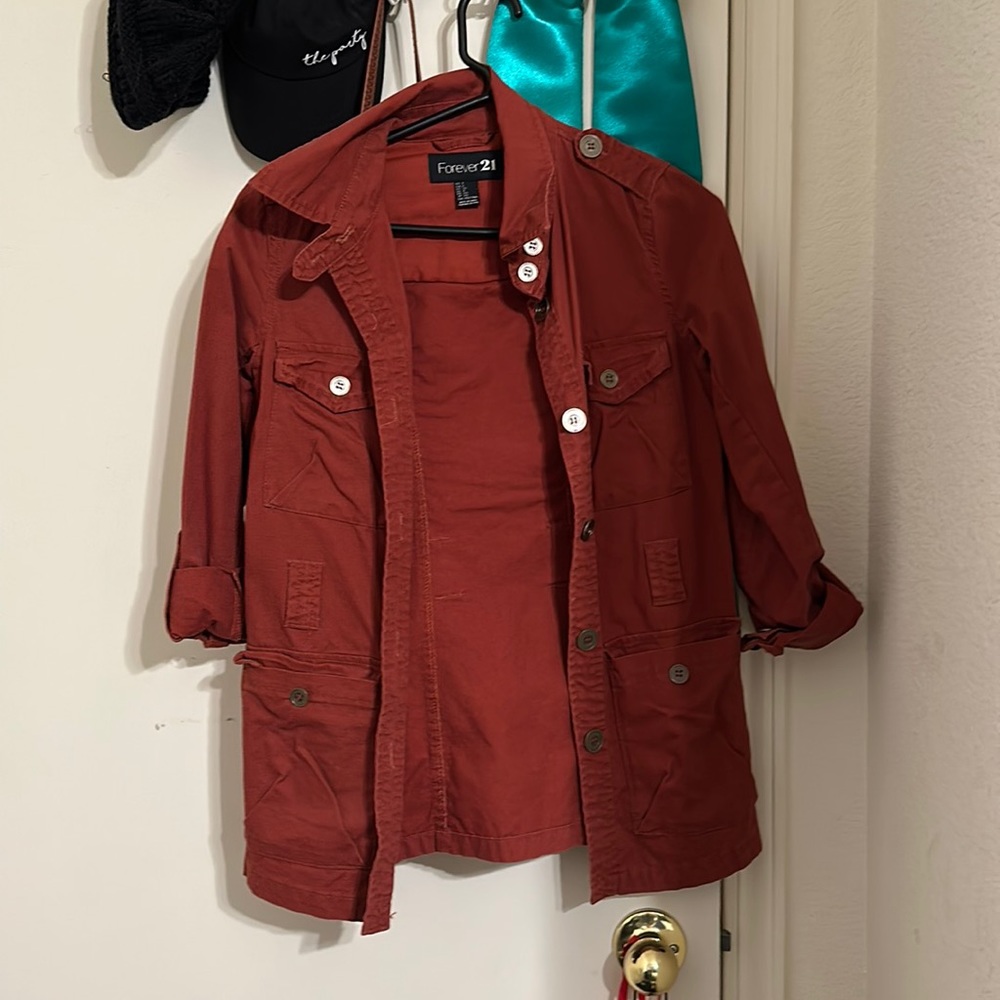 Rust colored anorak